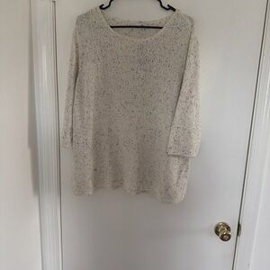 J. Jill Tall Speckled Knit Sweater Long Sleeve Cozy Pullover Women’s XLP